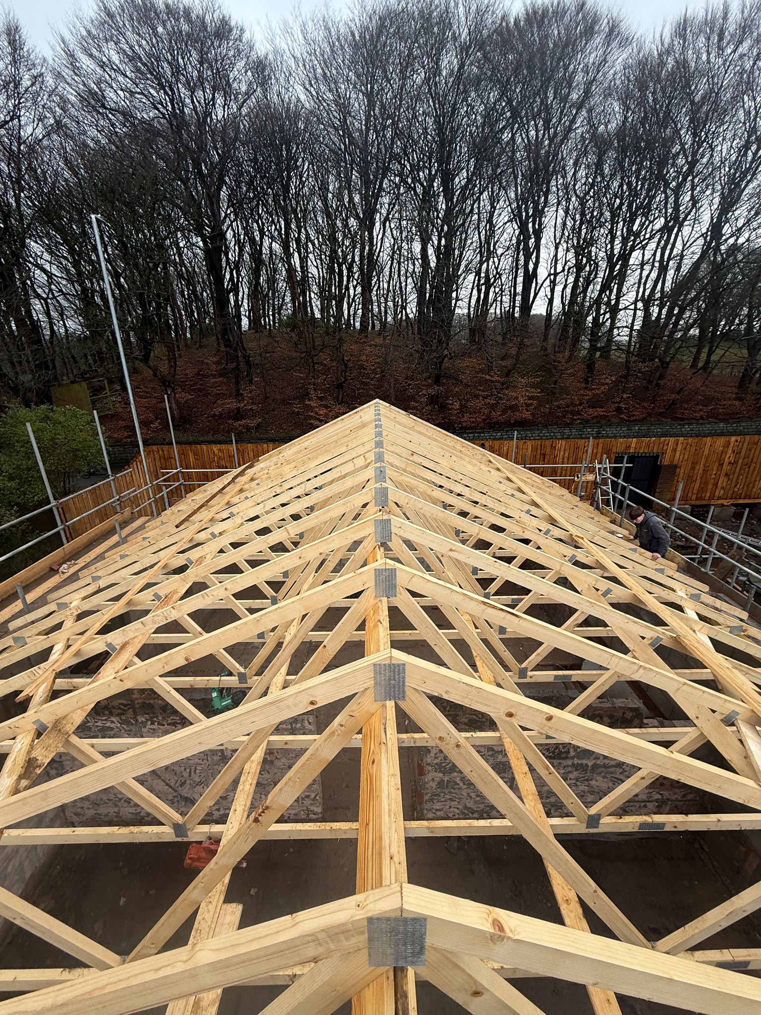 Roof truss carpentry