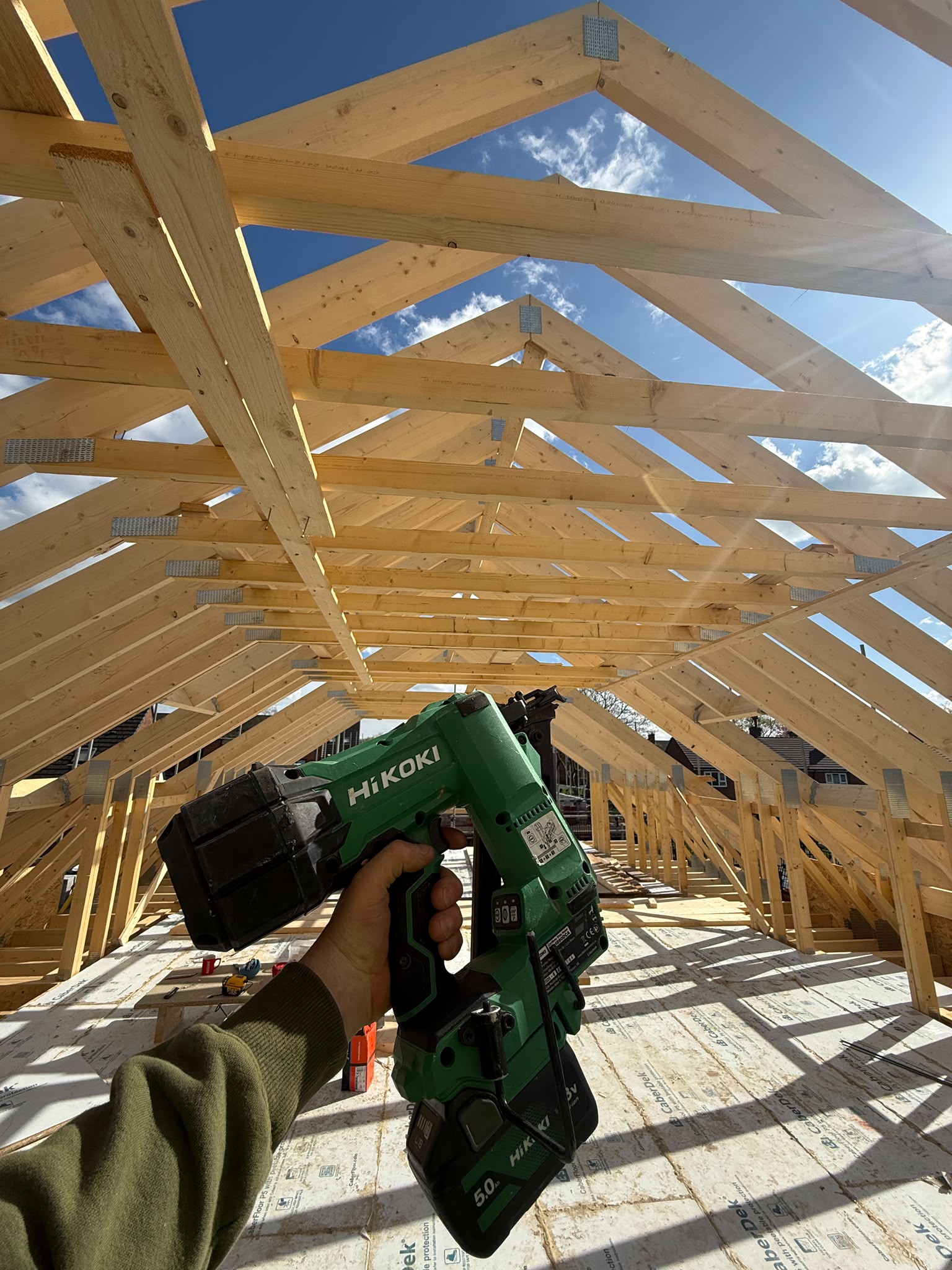 Roof structure and first fix carpentry